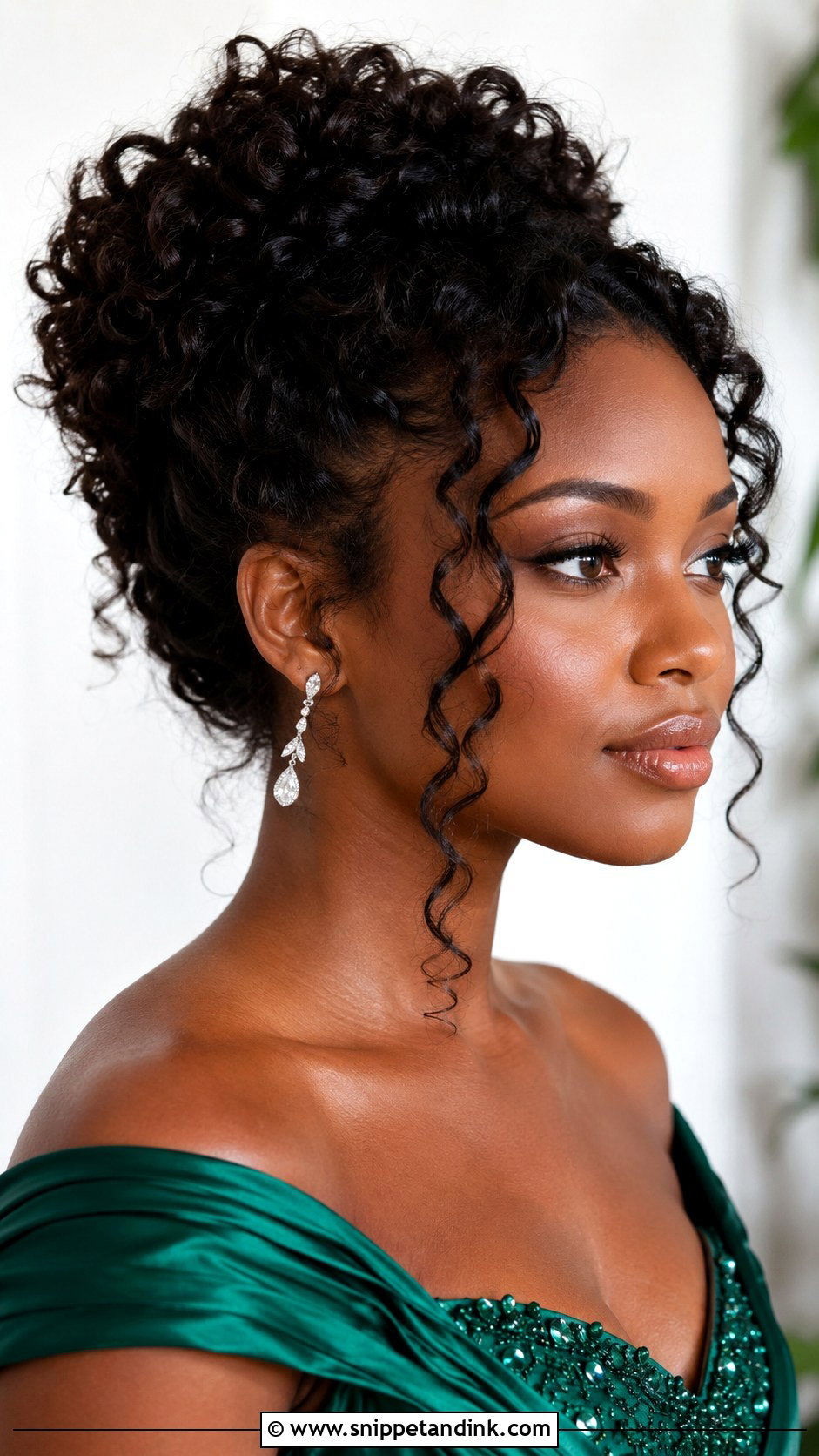 Curly Updo - Snippet and Ink - 25 Wedding Guest Hair Updo Ideas