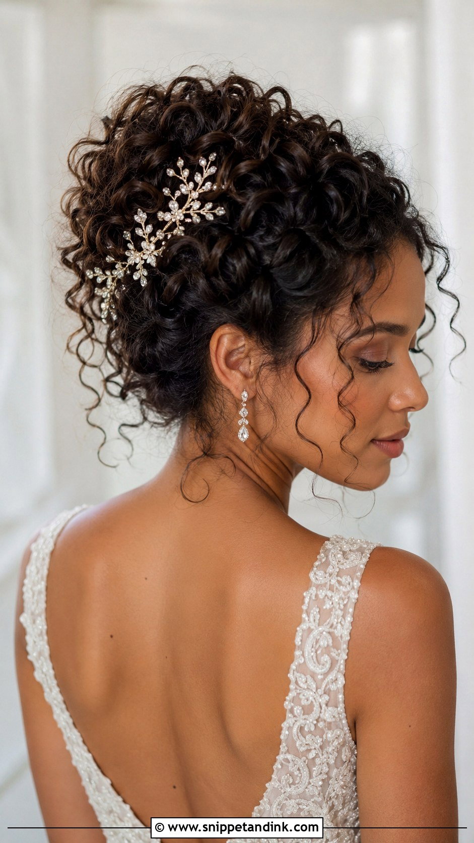 Curly Updo Bridal Hairstyle - Snippet and Ink - 20 Traditional Bridal Hairstyles