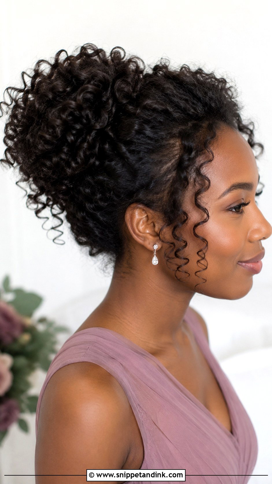 Curly Updo Bridesmaid Hair - Snippet and Ink - 20 Wedding Bridesmaids Hair Ideas