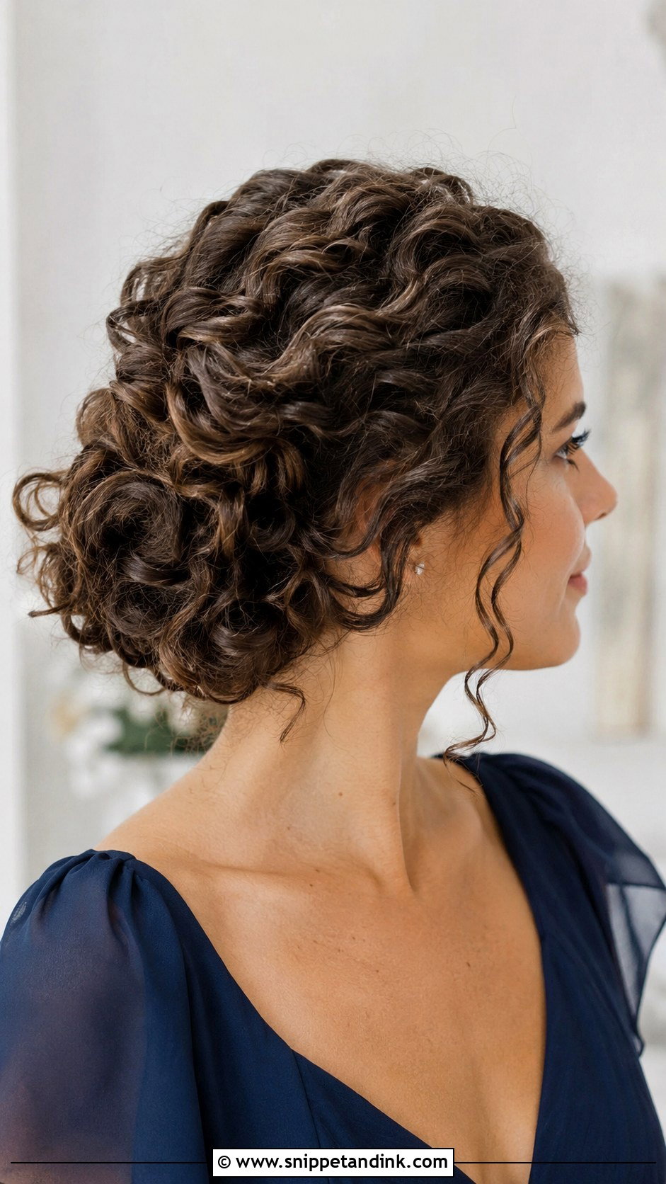 Curly Updo Bridesmaid Hair - Snippet and Ink - 20 2025 Bridesmaid Hair Ideas