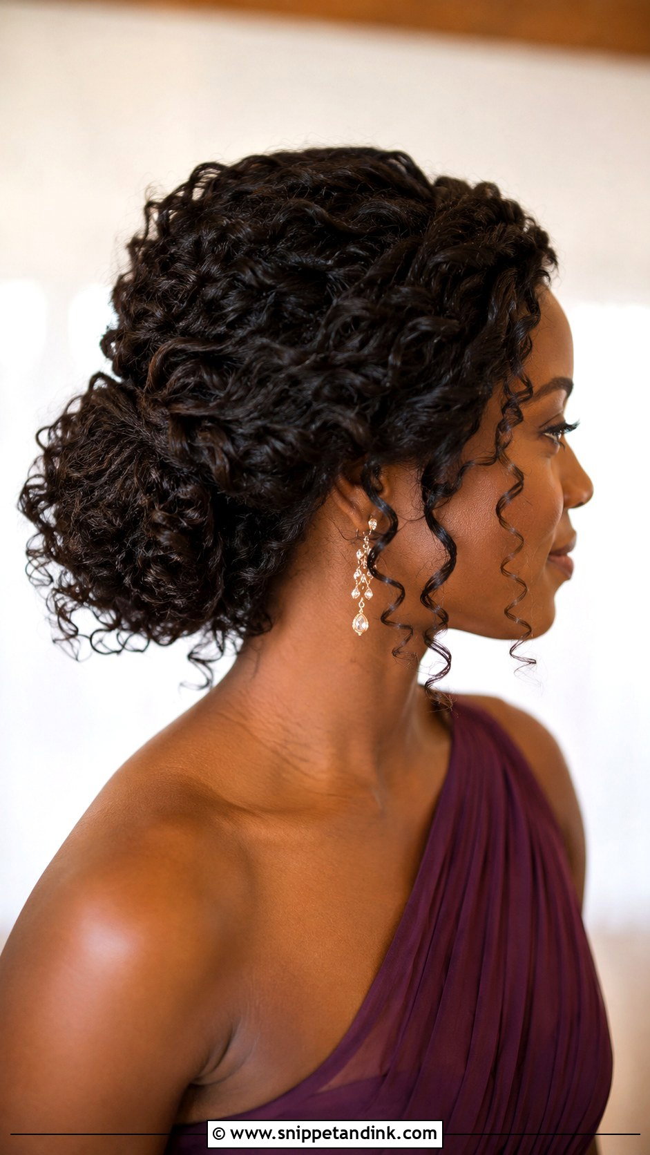 Curly Updo Bridesmaid Hairstyle - Snippet and Ink - 25 Bridesmaid Hairstyle Ideas