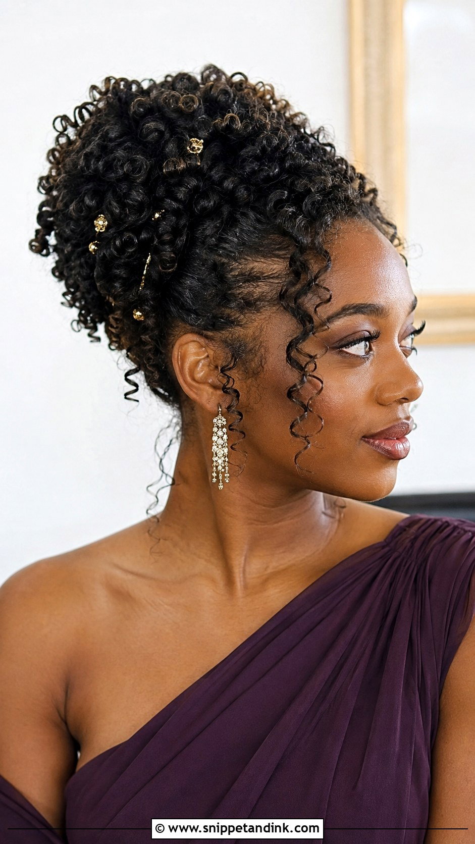 Curly Updo For Brothers Wedding - Snippet and Ink - 20 Hairstyles for Brothers Wedding