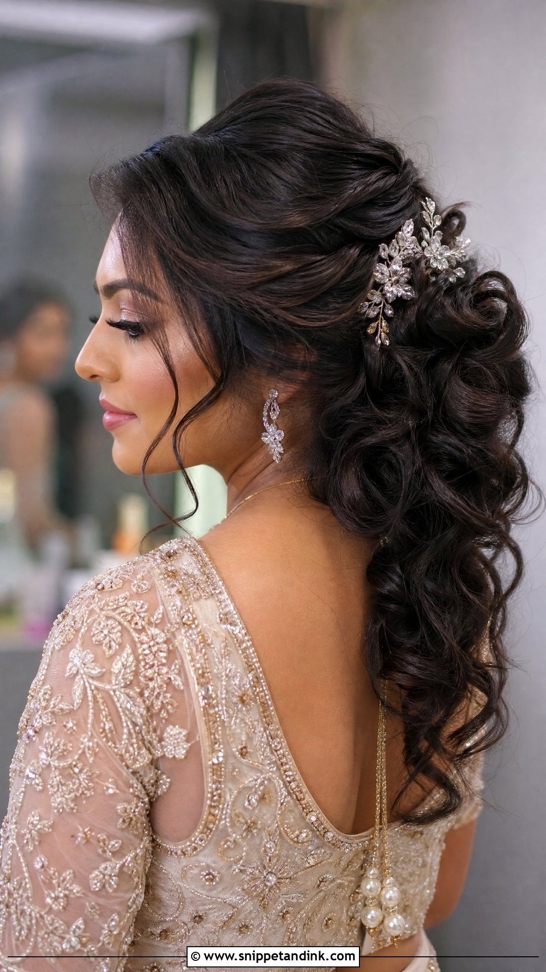Curly Updo For Long Hair Wedding - Snippet and Ink - 15 Curly Updo for Wedding Ideas
