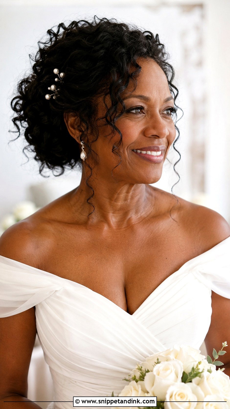 Curly Updo For Older Bride - Snippet and Ink - 15 Older Bride Hairstyles