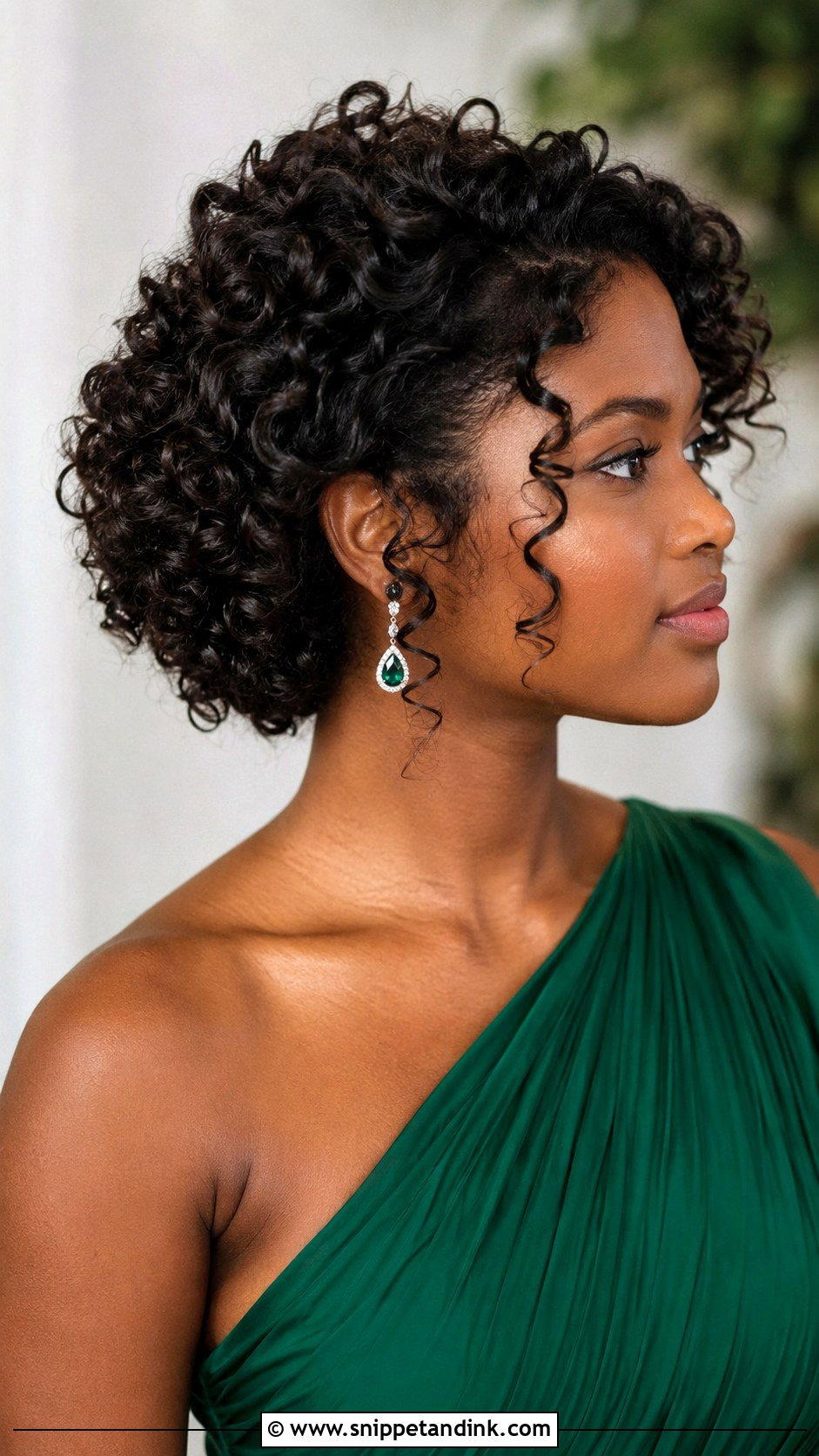 Curly Updo For Short Hair - Snippet and Ink - 20 Bridesmaid Updo Short Hair Ideas