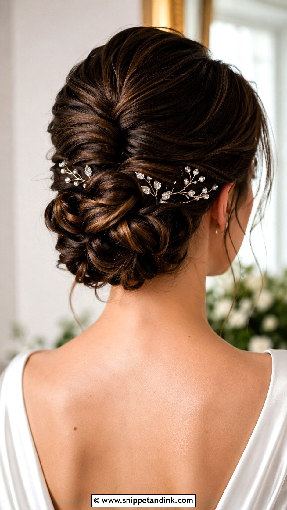 Curly Updo For Thick Hair - Snippet and Ink - 25 Brunette Wedding Updo Ideas