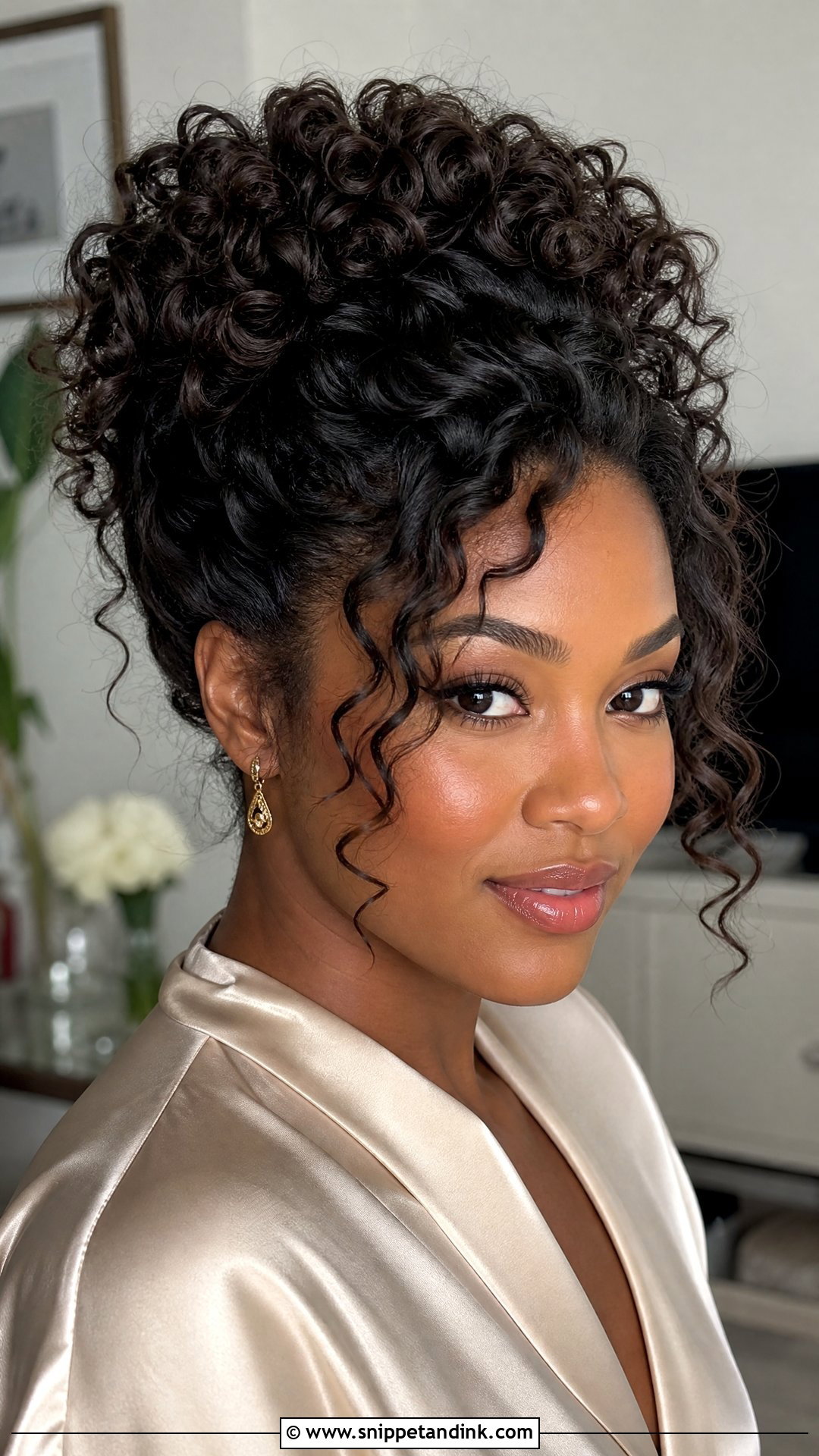 Curly Updo Hairstyle - Snippet and Ink - 20 Non Bridal Hairstyles