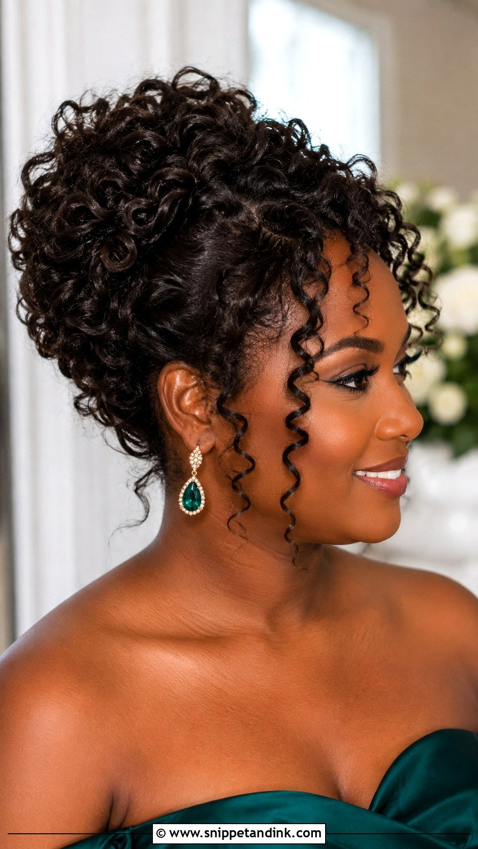Curly Updo Wedding Guest Hair - Snippet and Ink - 15 Hairstyles for Friends Wedding
