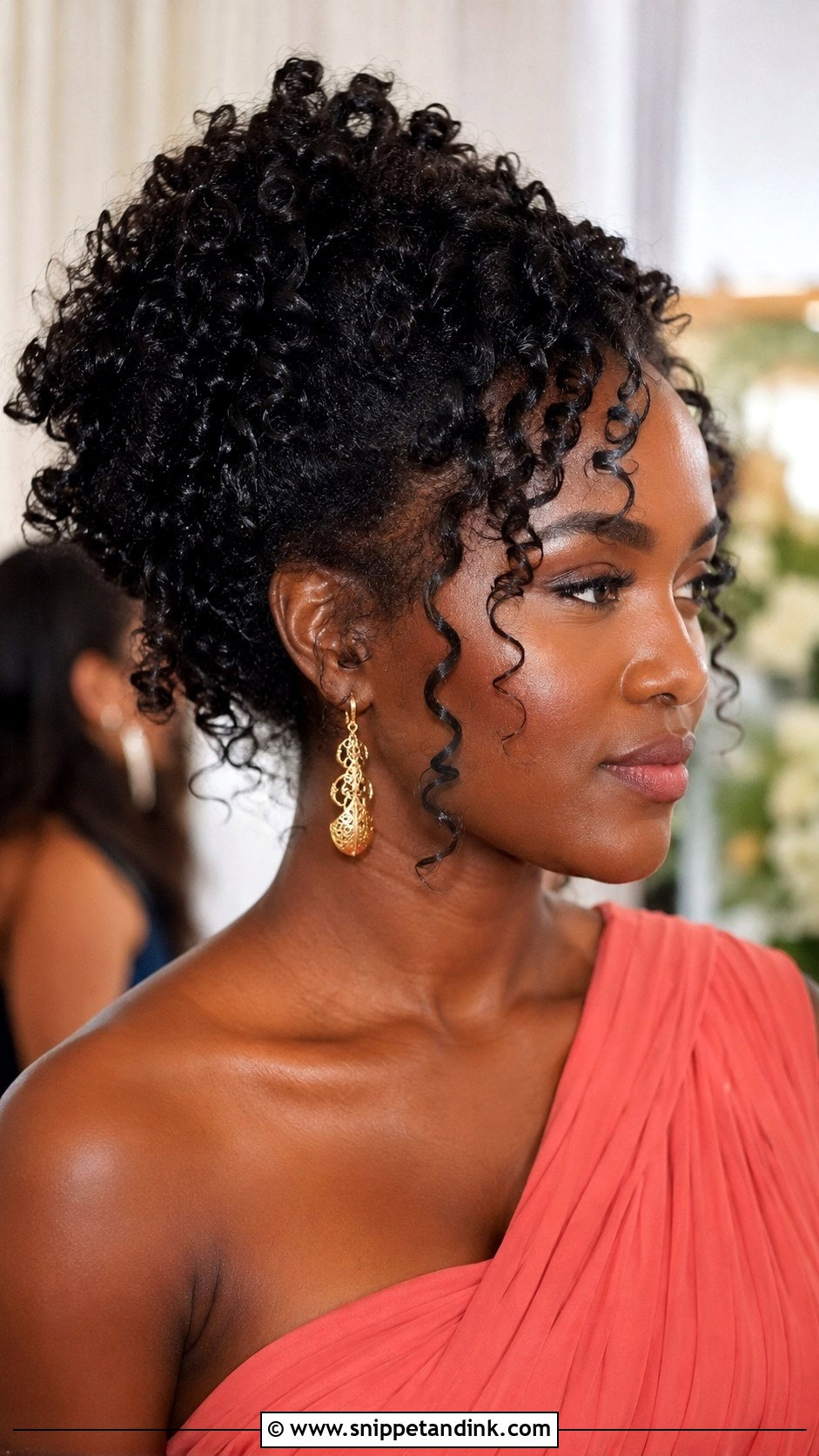 Curly Updo Wedding Guest Hair - Snippet and Ink - 15 Simple Hair Ideas for Wedding Guest