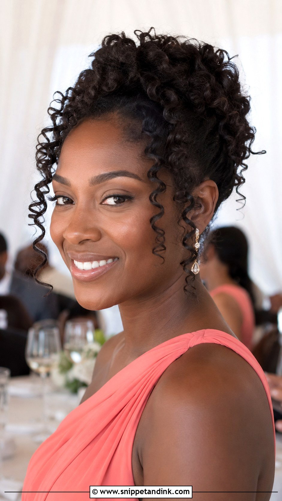 Curly Updo Wedding Guest Hair - Snippet and Ink - 20 Hair Do Wedding Guest Ideas