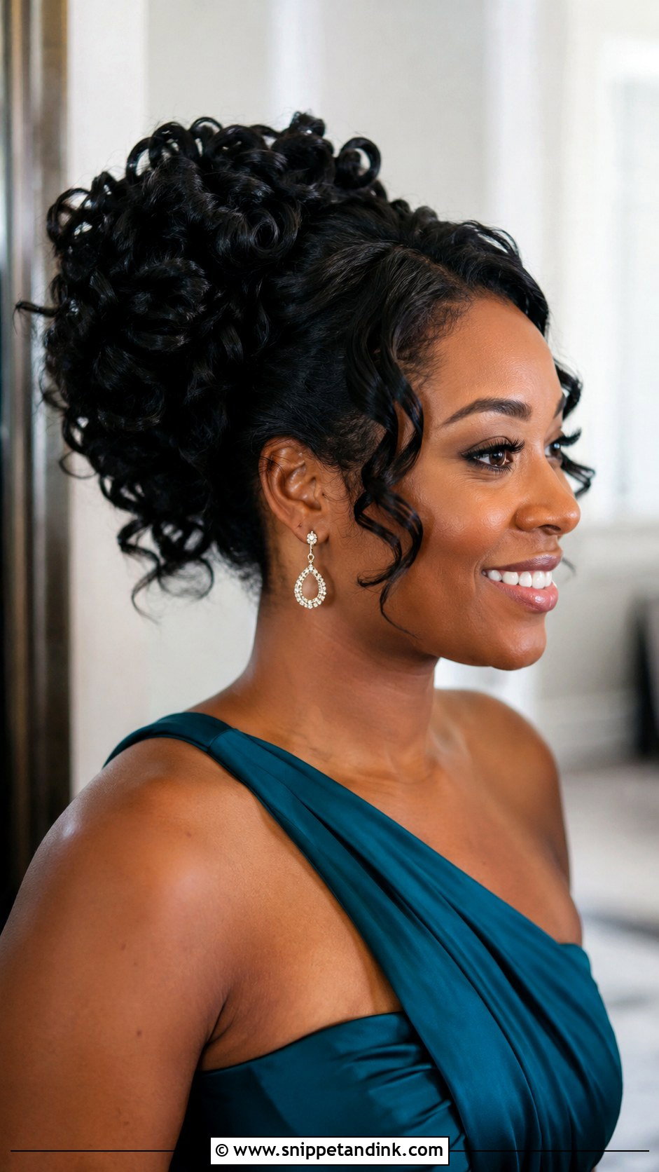 Curly Updo Wedding Guest Hair - Snippet and Ink - 20 Hairstyles Ideas for Wedding Guest