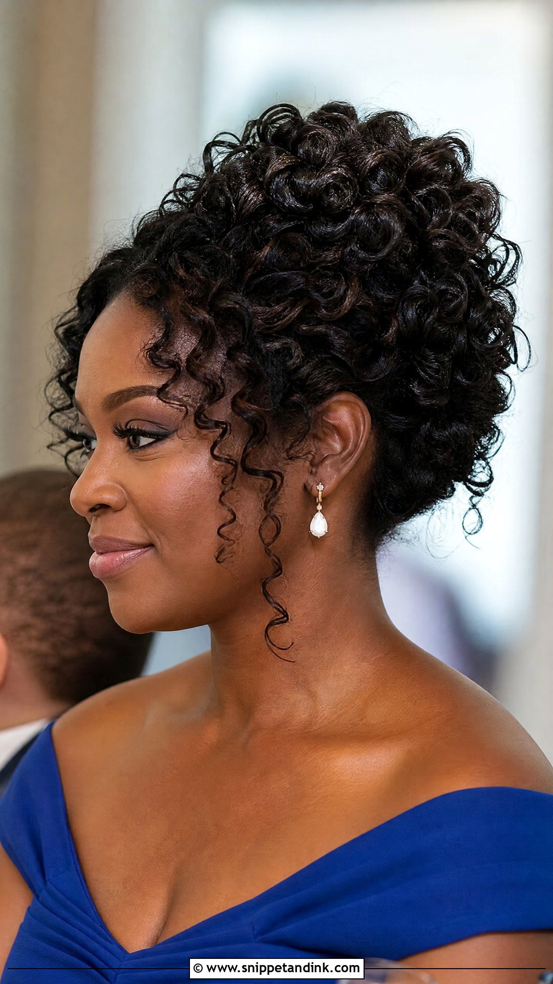 Curly Updo Wedding Guest Hair - Snippet and Ink - 20 Simple Hair Do for Wedding Guest Ideas