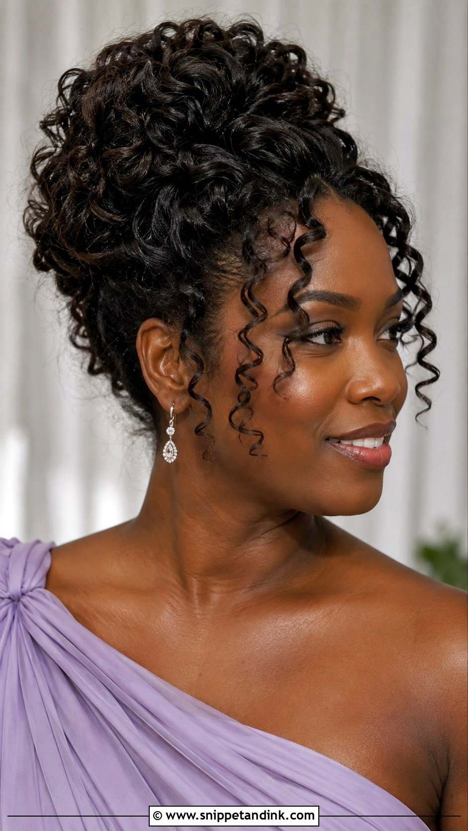 Curly Updo Wedding Guest Hairstyle - Snippet and Ink - 20 Hairstyles As a Wedding Guest