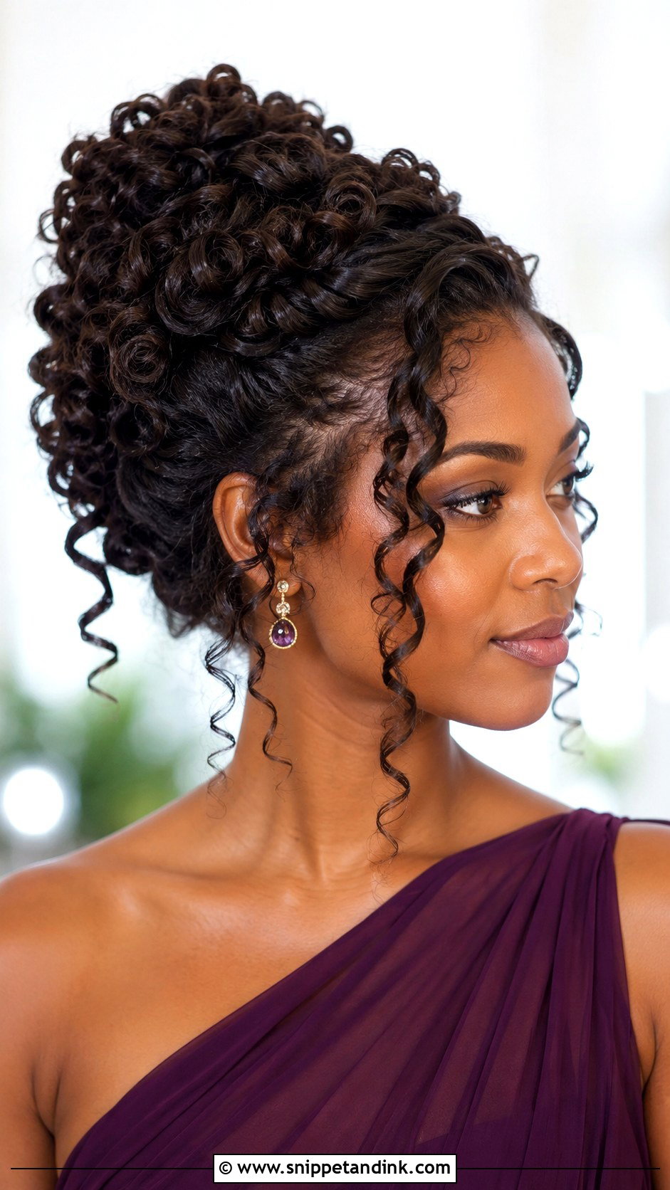 Curly Updo Wedding Guest Hairstyle - Snippet and Ink - 15 Hairstyles to Attend a Wedding