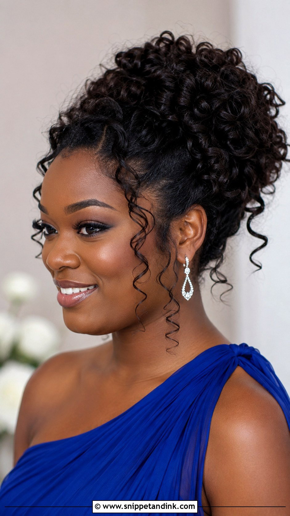 Curly Updo Wedding Guest Hairstyle - Snippet and Ink - 20 Hairstyle for Guest At Wedding Ideas