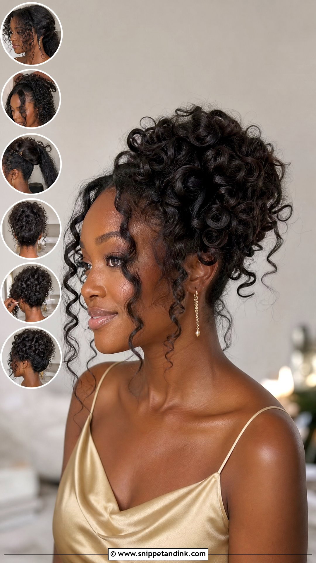 Curly Updo Wedding Guest Hairstyle Tutorial - Snippet and Ink - 20 Wedding Guest Hairstyles Tutorial