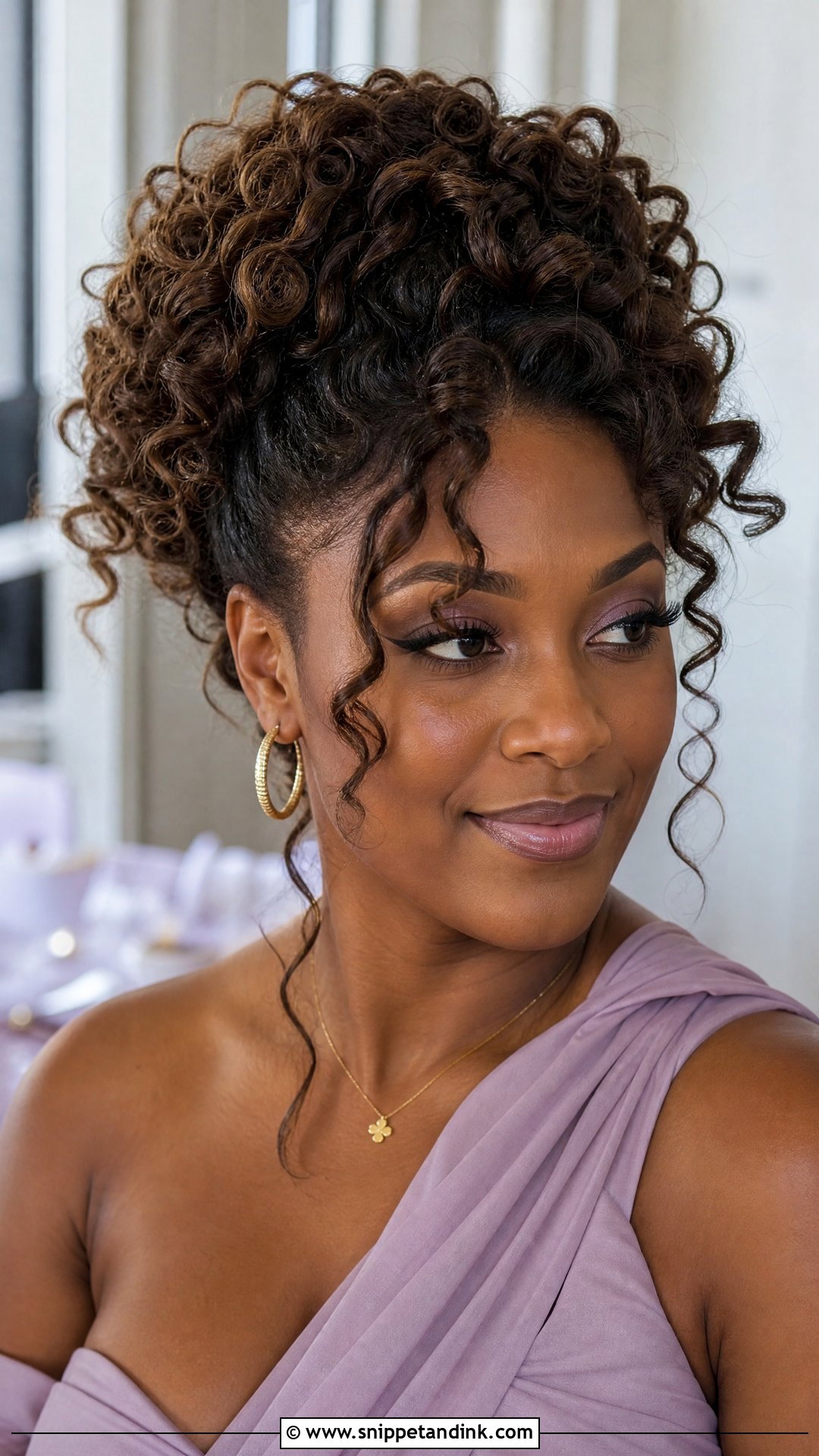 Curly Updo Wedding Guest Hairstyle - Snippet and Ink - 15 Best Wedding Guest Hairstyles