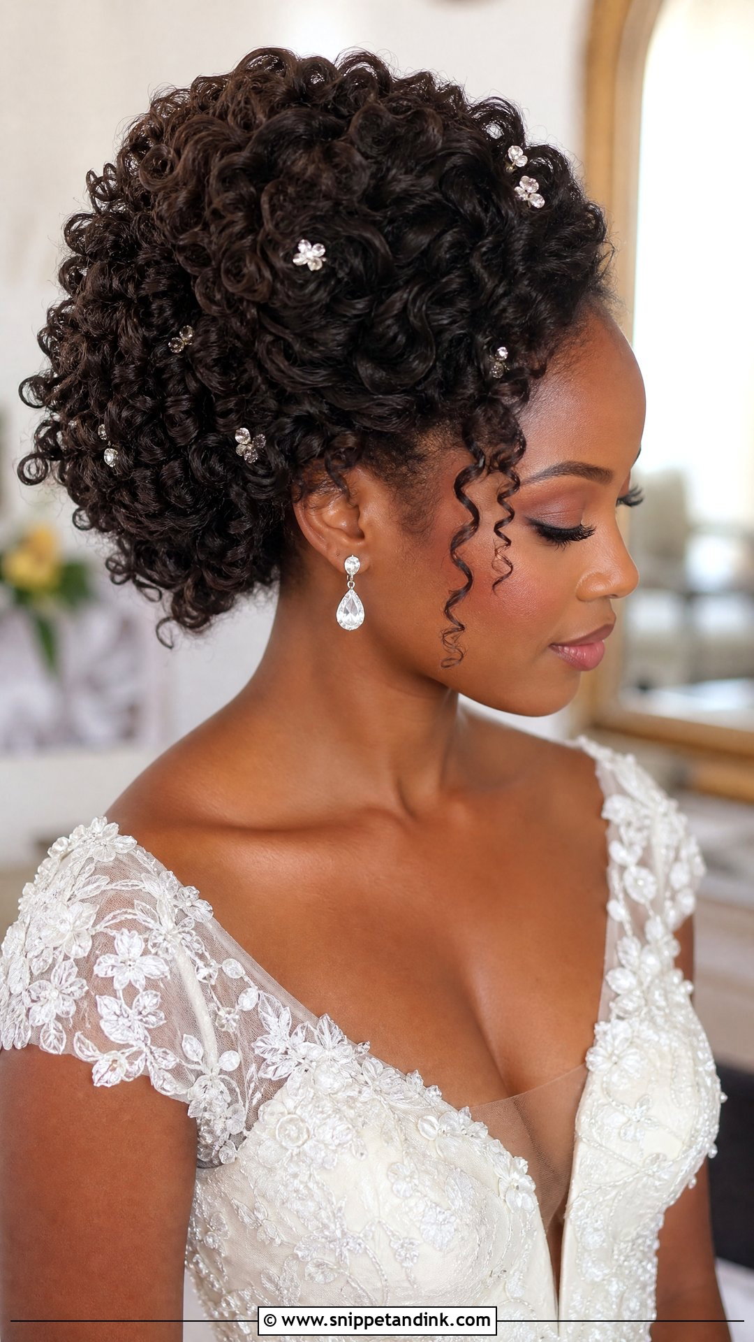 Curly Updo Wedding Hair - Snippet and Ink - 15 Elegant Hair for Wedding Ideas