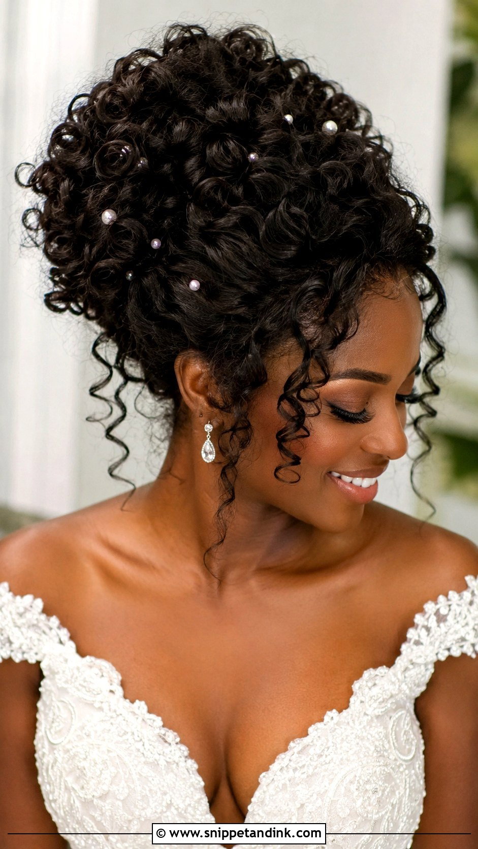 Curly Updo Wedding Hair - Snippet and Ink - 20 Hairdo for Long Hair Wedding Ideas