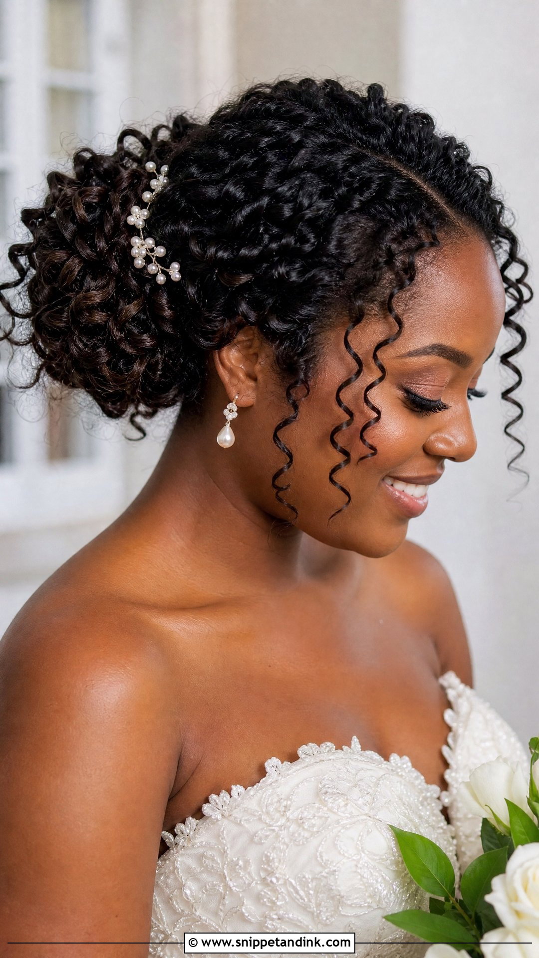 Curly Updo Wedding Hair - Snippet and Ink - 15 Elegant Wedding Hair Styles