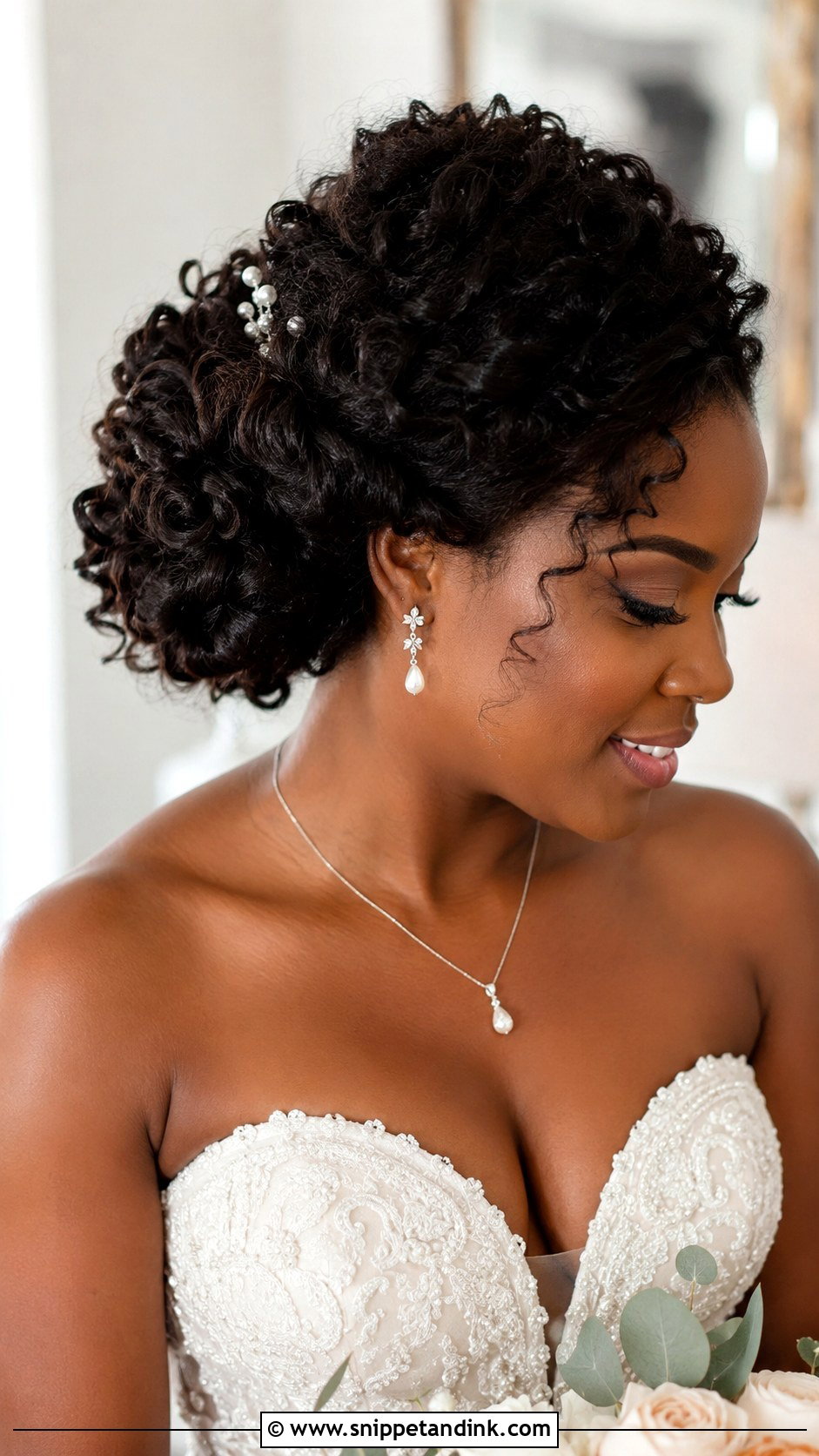 Curly Updo Wedding Hair - Snippet and Ink - 15 Hair Dos for Wedding Ideas