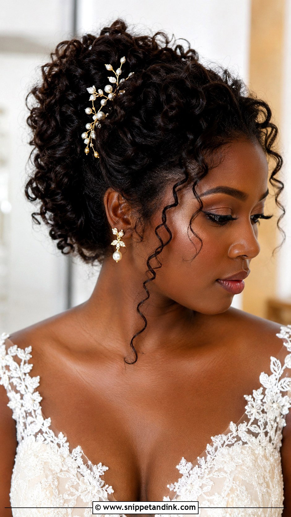 Curly Updo Wedding Hair - Snippet and Ink - 15 Wedding Hair Designs