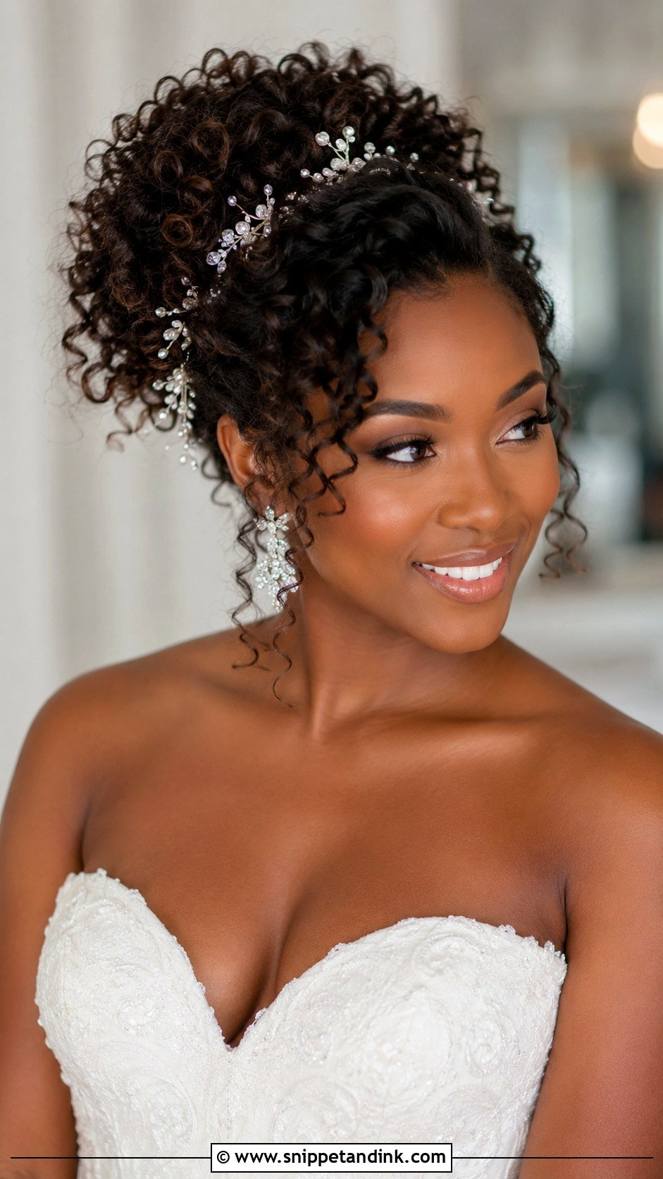 Curly Updo Wedding Hair - Snippet and Ink - 15 Wedding Hair for Plus Size Brides