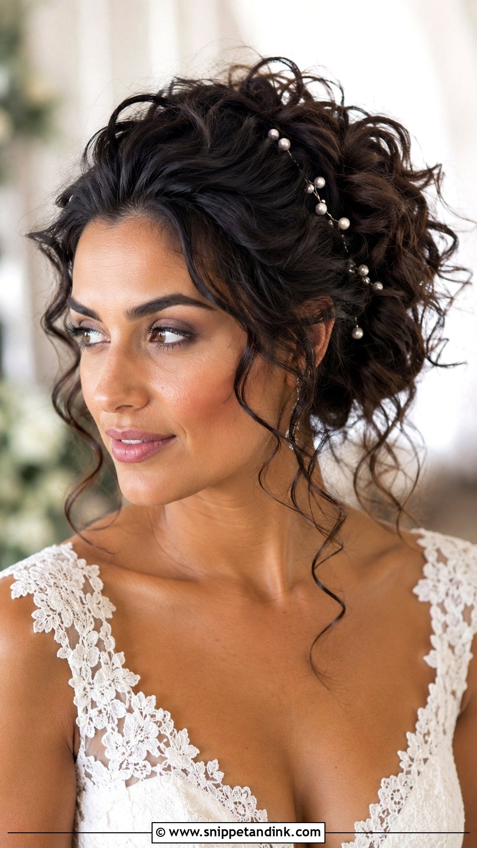 Curly Updo Wedding Hair - Snippet and Ink - 15 Wedding Hairstyles for Long Thick Hair