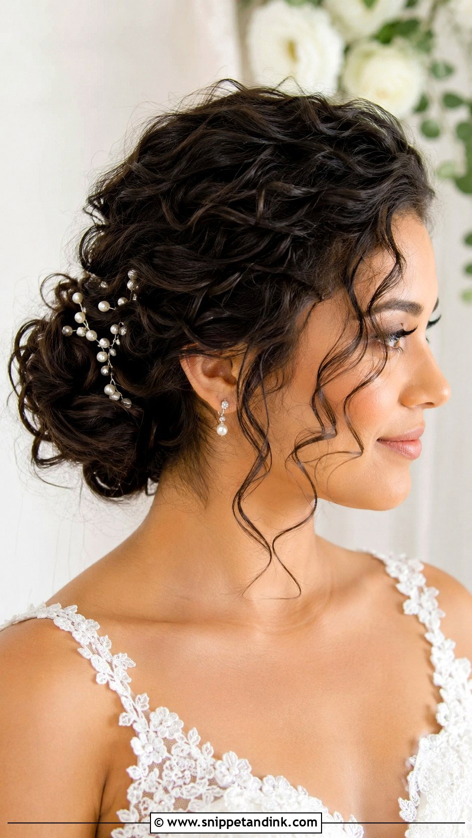 Curly Updo Wedding Hairstyle - Snippet and Ink - 20 Hairstyle Idea for Wedding Ideas