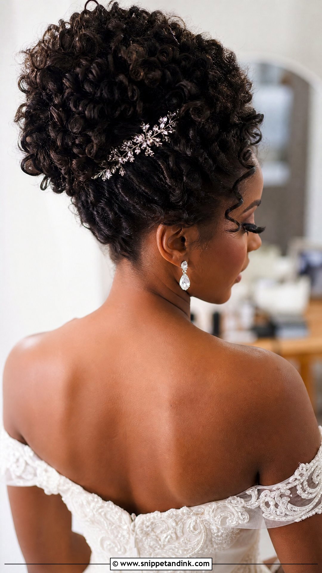 Curly Updo Wedding Hairstyle - Snippet and Ink - 20 Traditional Wedding Hairstyles