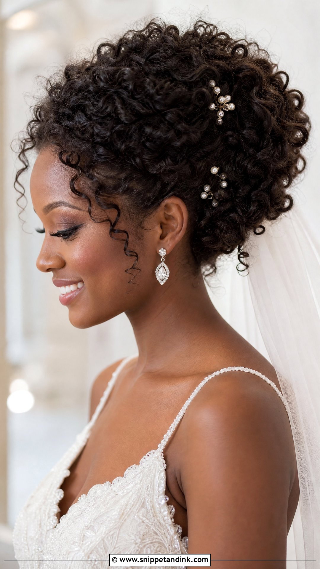 Curly Updo Wedding Hairstyle - Snippet and Ink - 20 Up Hairstyles for Wedding