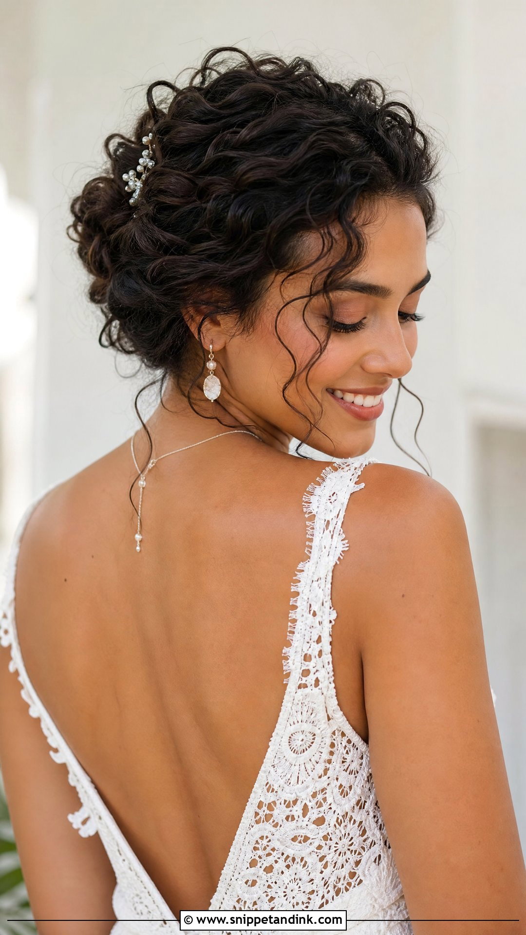 Curly Updo Wedding Hairstyle - Snippet and Ink - 20 Updo Wedding Hairstyles for Bride