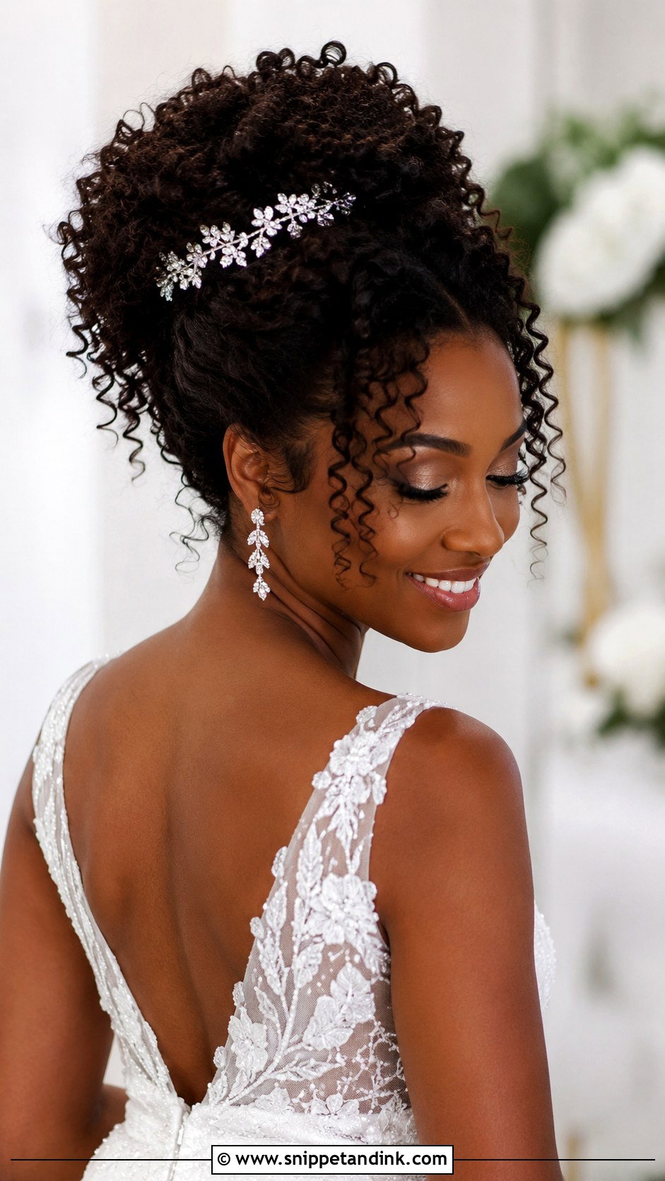 Curly Updo Wedding Hairstyle - Snippet and Ink - 30 Bride Hairstyle Ideas