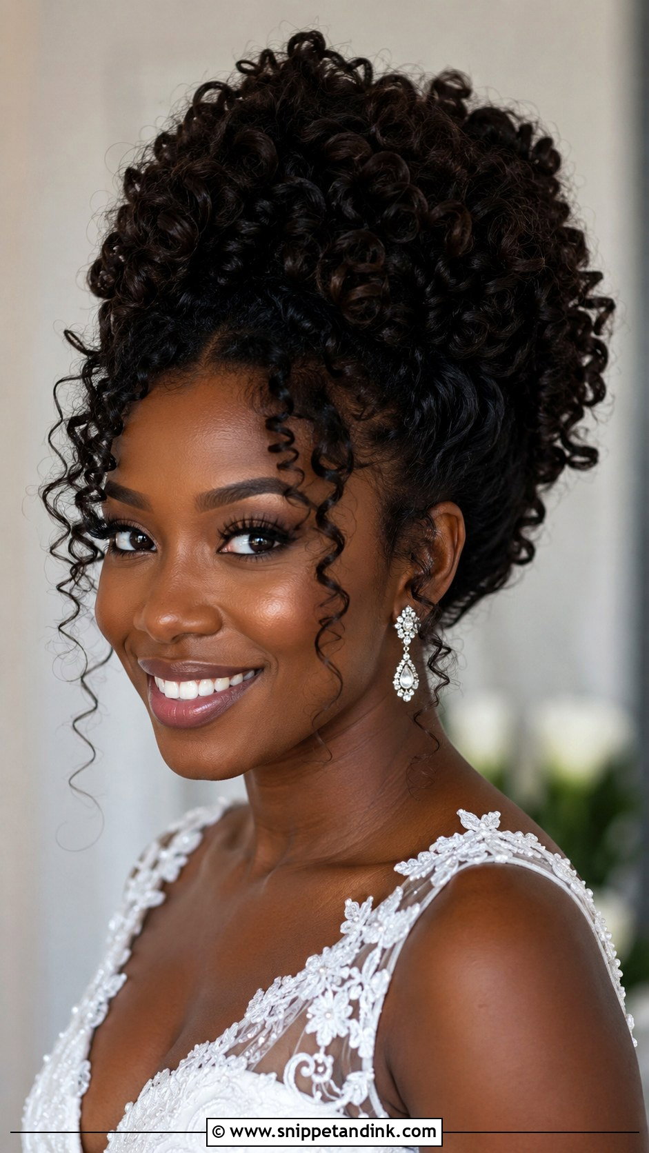 Curly Updo Wedding Hairstyle - Snippet and Ink - 35 Hair Styles for Wedding