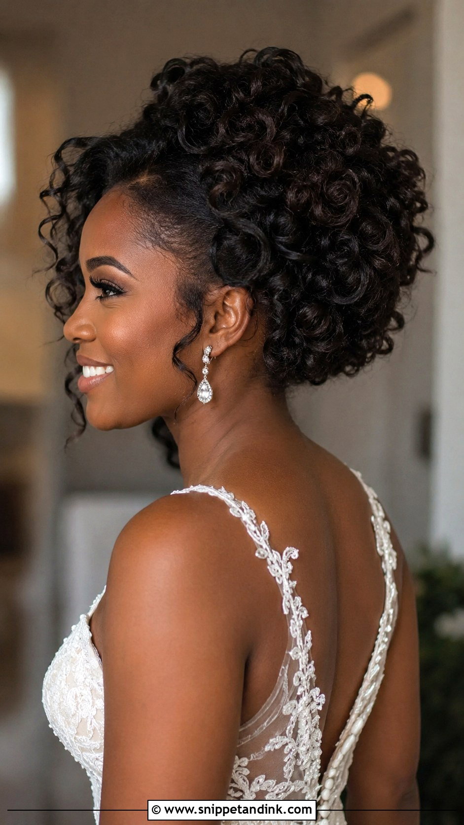 Curly Updo Wedding Hairstyle - Snippet and Ink - 15 Hairstyles for Weedings