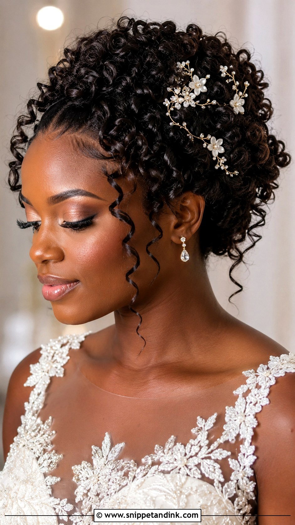 Curly Updo Wedding Hairstyle - Snippet and Ink - 15 Stylish Hairstyles for Wedding