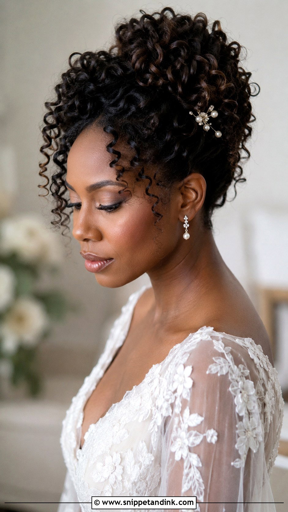 Curly Updo Wedding Hairstyle - Snippet and Ink - 15 Unique Hairstyles for Wedding