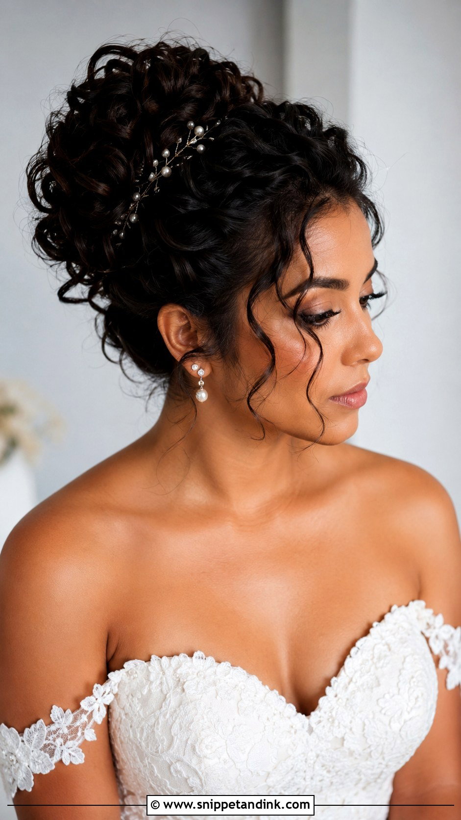 Curly Updo Wedding Hairstyle - Snippet and Ink - 15 Wedding Hairstyles Volume