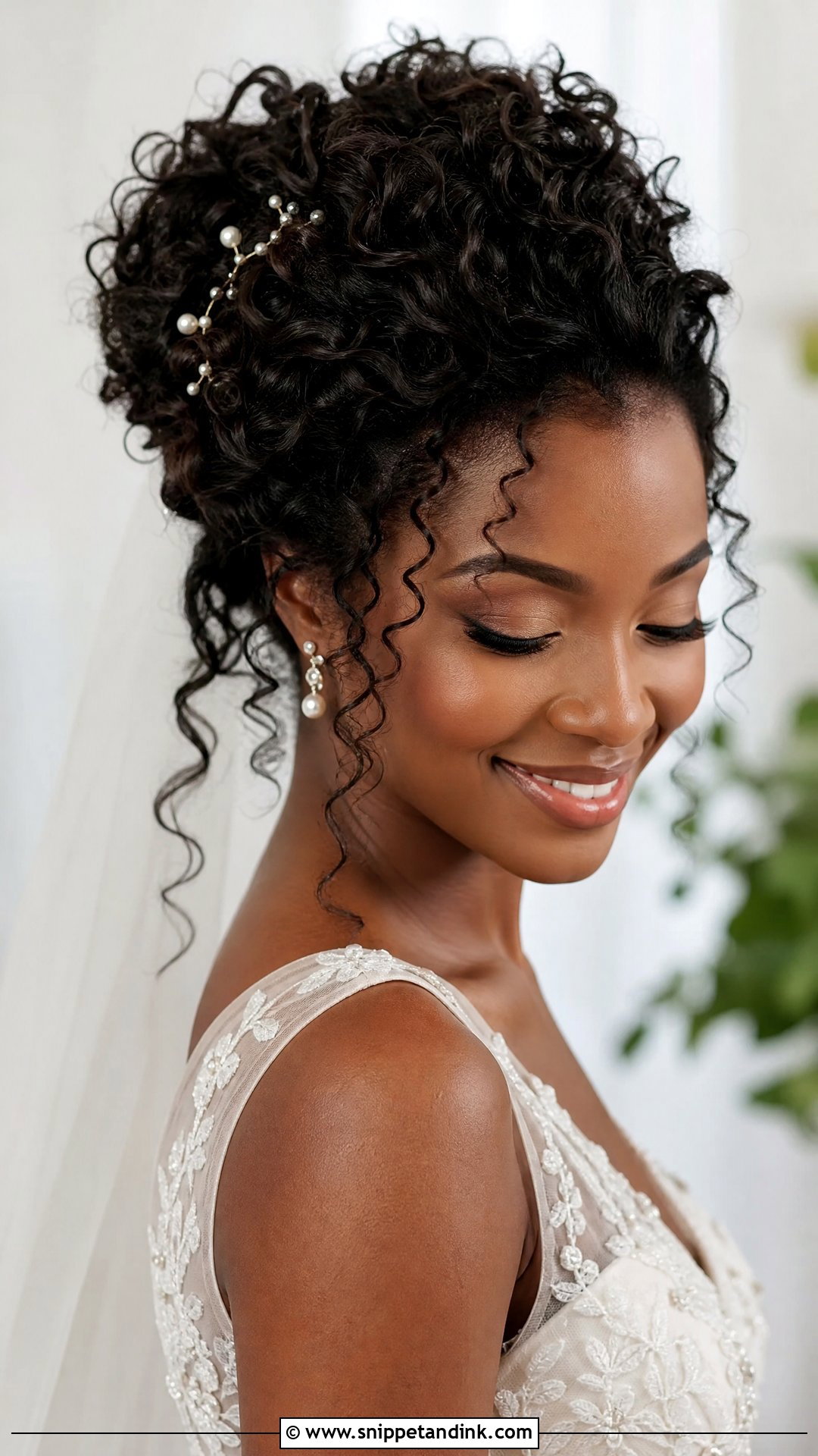 Curly Updo Wedding Hairstyle For Bride - Snippet and Ink - 15 Best Wedding Hairstyles the Bride