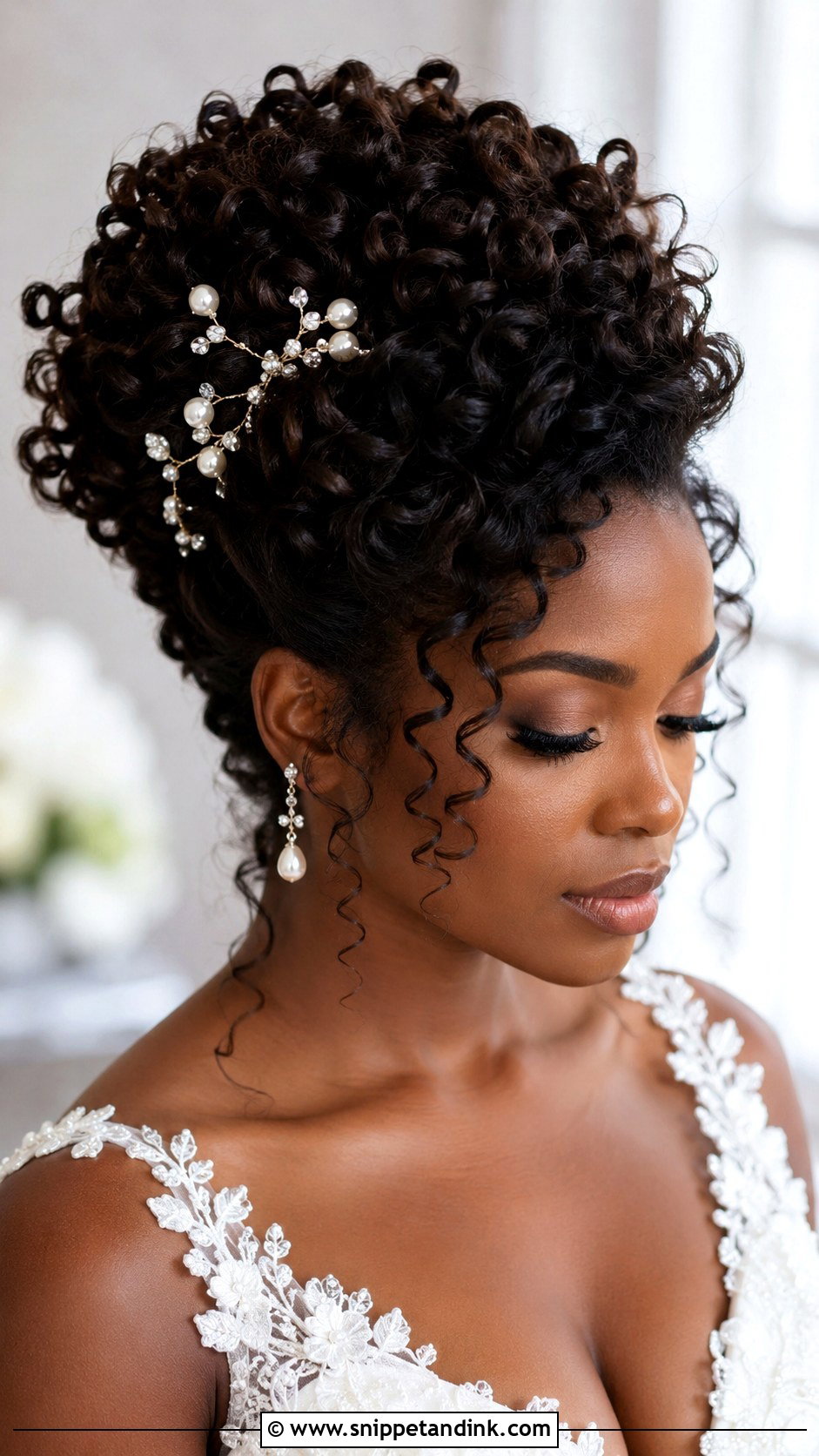 Curly Updo Wedding Hairstyle For Long Hair - Snippet and Ink - 15 Long Hairstyles for a Wedding