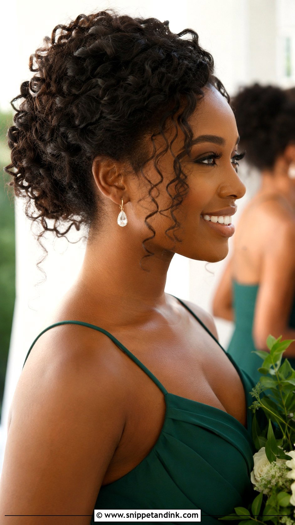 Curly Updo Wedding Hairstyle For Maid Of Honor - Snippet and Ink - 15 Wedding Hairstyles for Maid of Honor