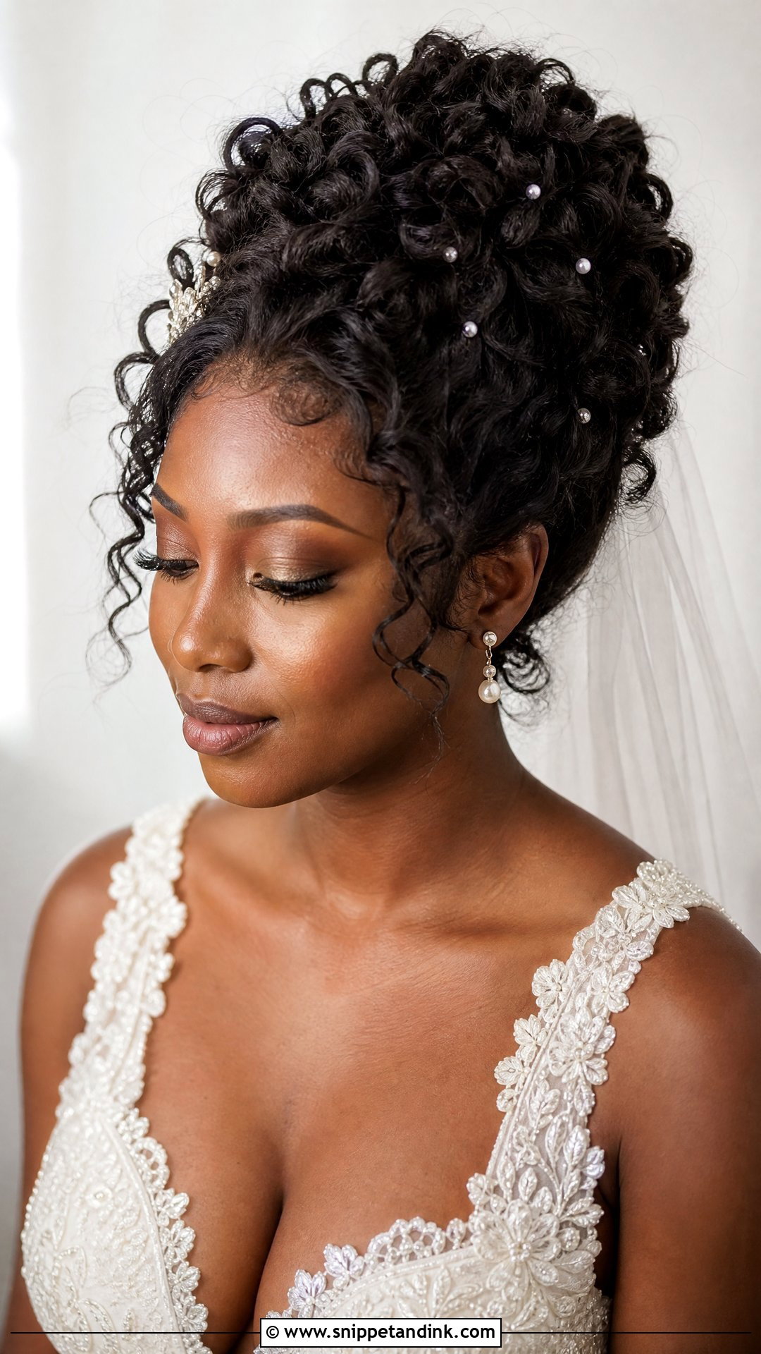 Curly Updo Wedding Hairstyle - Snippet and Ink - 15 All Up Wedding Hairstyles