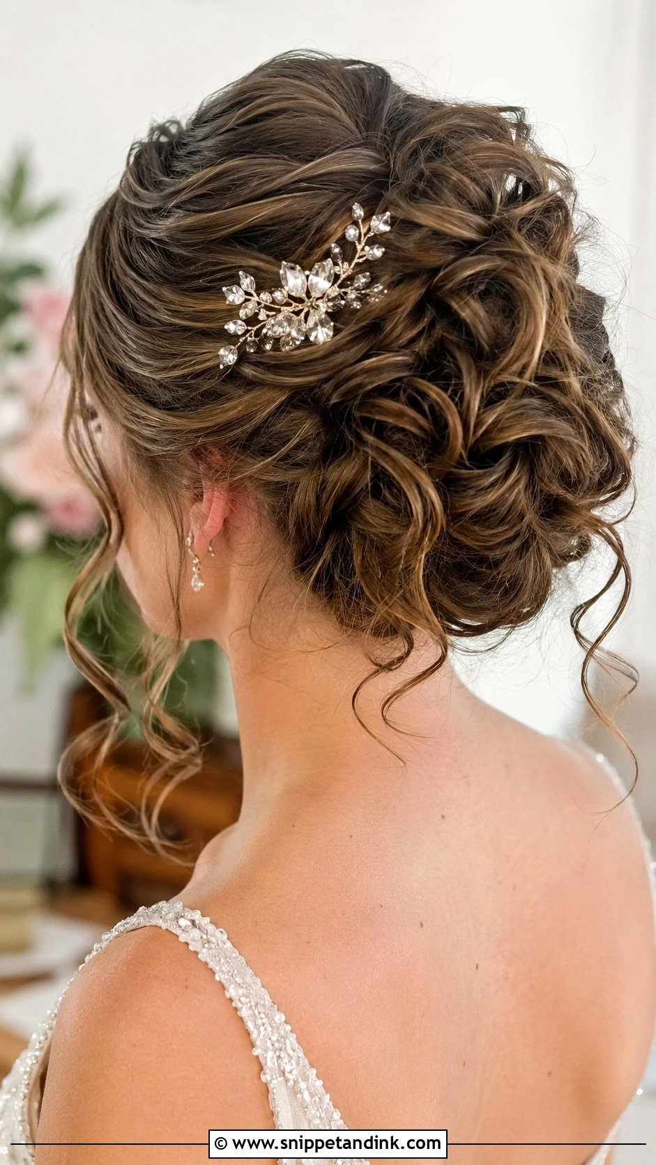 Curly Updo With Hair Accessories - Snippet and Ink - 25 Curly Hairstyle for Wedding Ideas