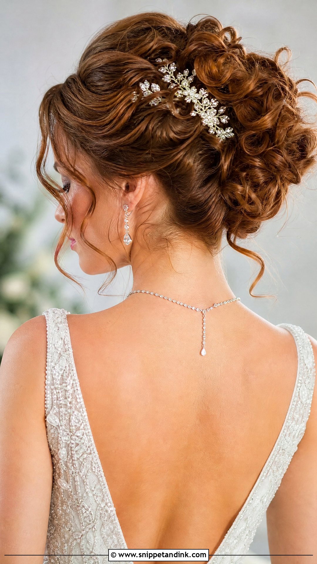 Curly Updo With Hair Accessory - Snippet and Ink - 20 Curl Hairstyles for Wedding