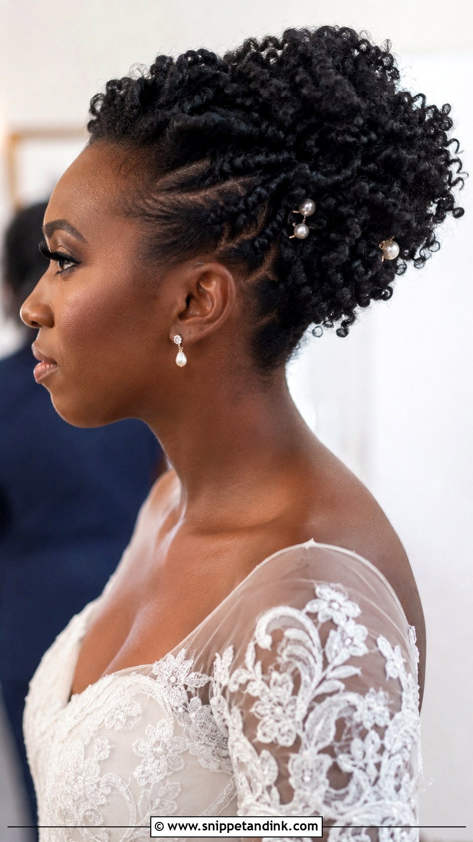 Curly Updo With Twists - Snippet and Ink - 25 Curly Hair for Wedding Ideas