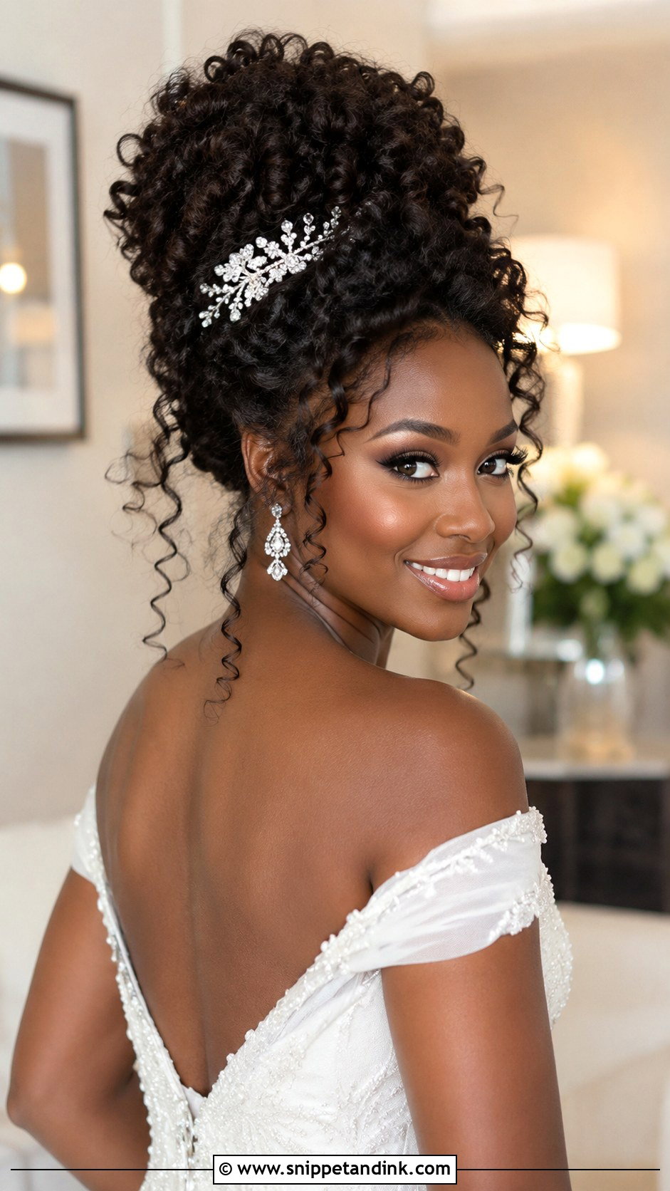 Curly Updo for Brides With Long Hair - Snippet and Ink - 25 Long Hair Updo for Wedding Ideas