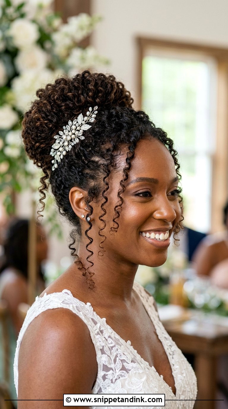 Curly Updo for Brides - Snippet and Ink - 20 Bride Hair Ideas
