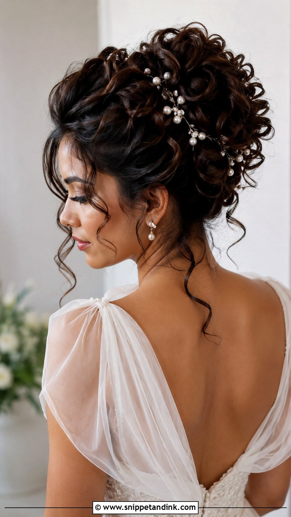 Curly Updo for Long Hair - Snippet and Ink - 25 Updo Wedding Hairstyles for Long Hair