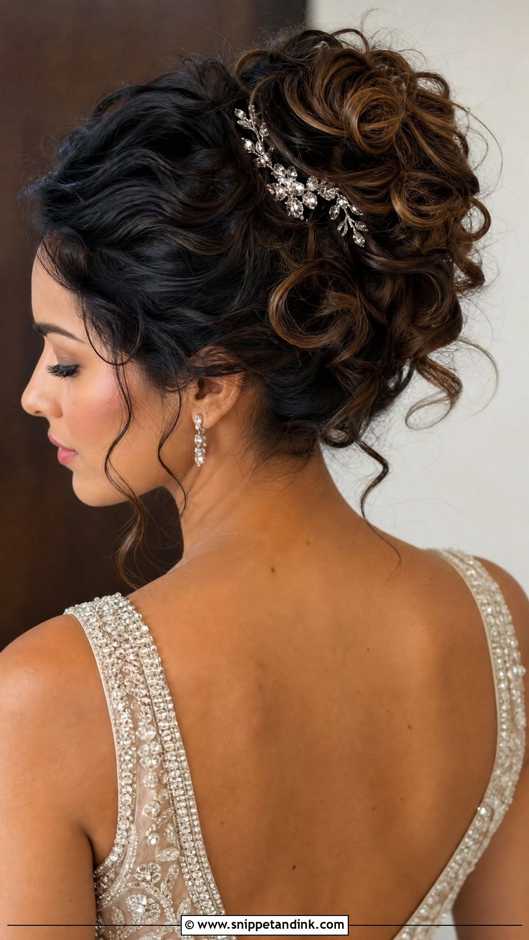 Curly Updo for Long Hair - Snippet and Ink - 20 Wedding Guest Updos for Long Hair
