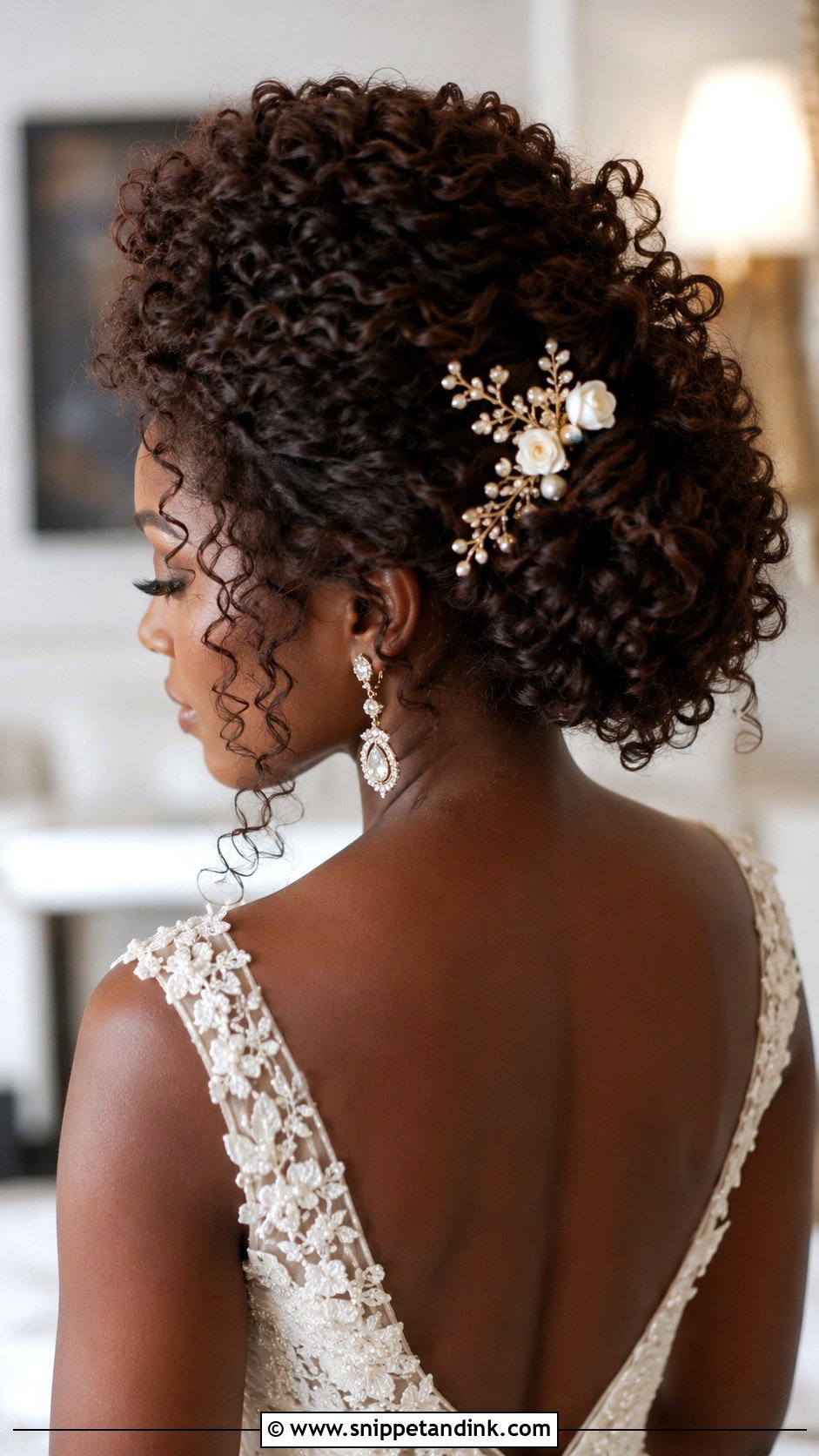 Curly Updo for Long Wedding Hair - Snippet and Ink - 20 Wedding Hair for Long Hair Ideas